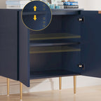 SICOTAS Sideboard Buffet Storage Cabinet with Adjustable Shelves - N/A