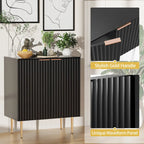 SICOTAS Sideboard Buffet Storage Cabinet with Adjustable Shelves - N/A