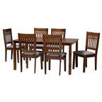 Genesis Modern styled Fabric and Wood Dining Set