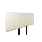 MJL Furniture Ali Button Tufted Atlas Bone Upholstered Headboard