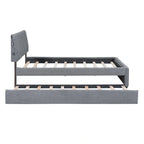 Upholstered Platform Bed with Trundle
