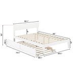 AFI Boston Platform Bed with Trundle