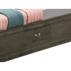 Louis Philippe Twin Storage Platform Bed with 6 Storage Drawers