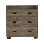 Alyn 33-inch Wide Dresser with 4 Legs, 4 Drawers, 1 Double Drawer