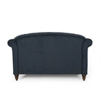Freas Contemporary Tufted Double Chaise Lounge with Accent Pillows by Christopher Knight Home - 63.00  L x 58.50  W x 34.50  H