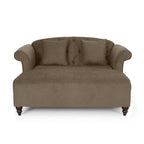 Freas Contemporary Tufted Double Chaise Lounge with Accent Pillows by Christopher Knight Home - 63.00  L x 58.50  W x 34.50  H