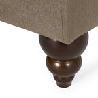 Freas Contemporary Tufted Double Chaise Lounge with Accent Pillows by Christopher Knight Home - 63.00  L x 58.50  W x 34.50  H