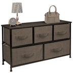 Dresser w/ 5 Drawers Furniture Storage Chest for Home, Bedroom