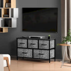 Dresser w/ 5 Drawers Furniture Storage Chest for Home, Bedroom