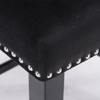 Velvet Wing-Back Barstools with Button Tufted,Set of 2