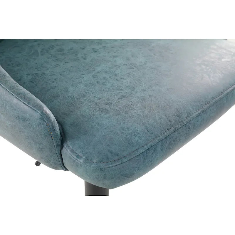 Sylmar Height Adjustable Stool in Faux Leather