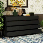 12 Drawer Dresser for Bedroom with Deep Drawers Large Floor Wood Chest