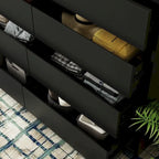 12 Drawer Dresser for Bedroom with Deep Drawers Large Floor Wood Chest