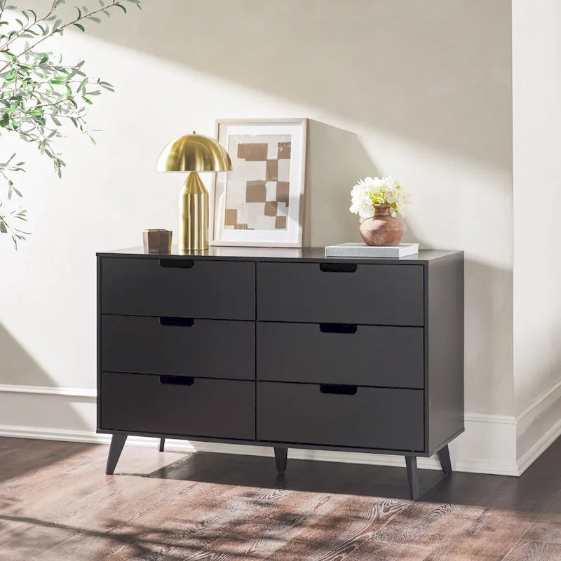 Middlebrook Designs Hans 6 Drawer Dresser with Cut Out Handles