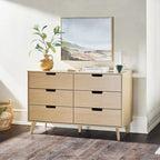 Middlebrook Designs Hans 6 Drawer Dresser with Cut Out Handles