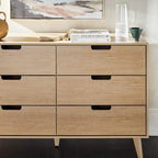 Middlebrook Designs Hans 6 Drawer Dresser with Cut Out Handles