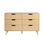Middlebrook Designs Hans 6 Drawer Dresser with Cut Out Handles