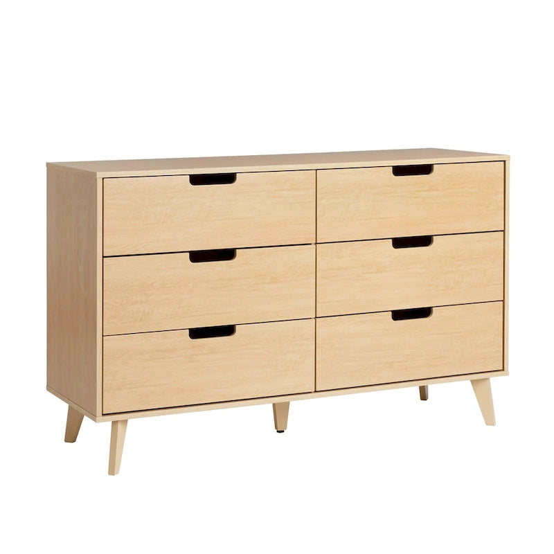 Middlebrook Designs Hans 6 Drawer Dresser with Cut Out Handles