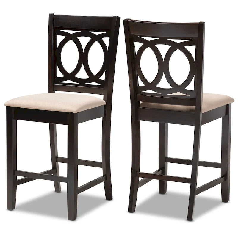 Modern and Contemporary Counter Stool 2-Piece Set