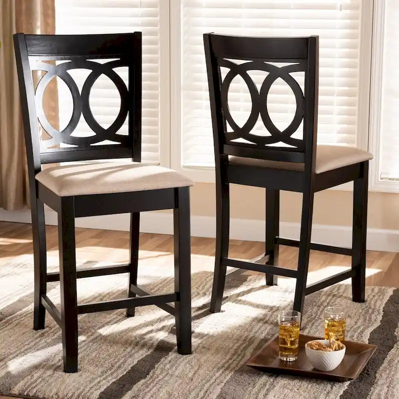 Modern and Contemporary Counter Stool 2-Piece Set