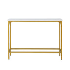 Carolina Living Slim Console Table - White/Gold