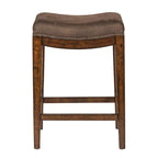 Aspen Skies Russet Brown Upholstered Console Stool (Single Stool Only)
