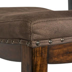Aspen Skies Russet Brown Upholstered Console Stool (Single Stool Only)