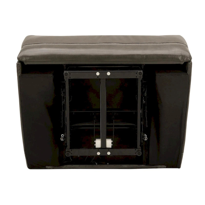 Bentley Leather Power Recliner - Graphite Grey Upholstered Arm Chair