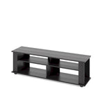 Bakersfield Black Wooden TV Stand, for TVs up to 75
