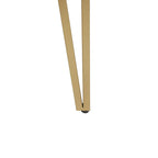 Black Wood and Gold Metal Console and Entry Table - 30.25  H x 42  W