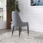 set of 2 Modern PU Leather Dining Chairs