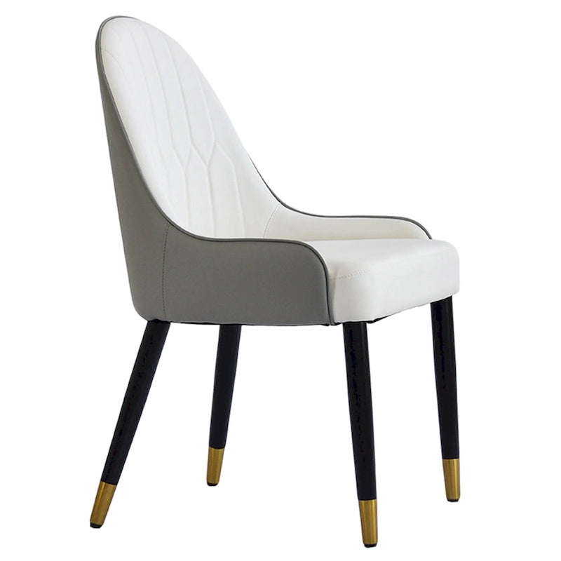 set of 2 Modern PU Leather Dining Chairs