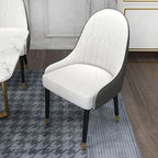 set of 2 Modern PU Leather Dining Chairs