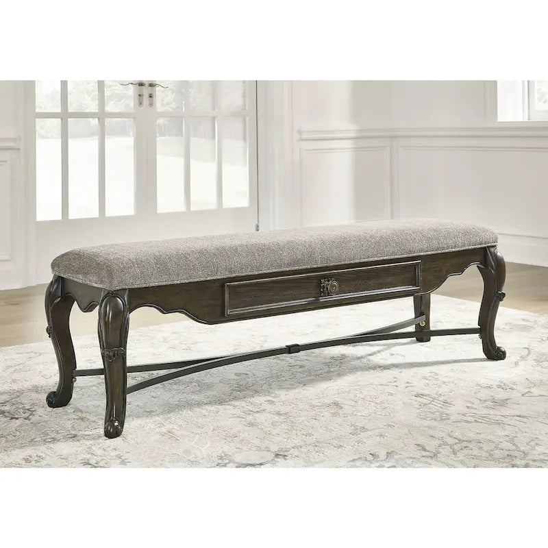 Signature Design by Ashley Maylee Dark Brown 63  Dining Bench - 63.25 W x 17.5 D x 20.25 H