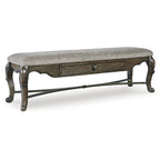 Signature Design by Ashley Maylee Dark Brown 63  Dining Bench - 63.25 W x 17.5 D x 20.25 H