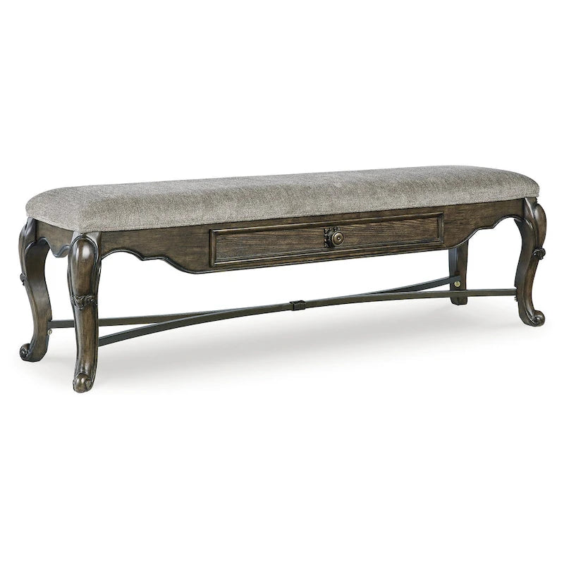 Signature Design by Ashley Maylee Dark Brown 63  Dining Bench - 63.25 W x 17.5 D x 20.25 H