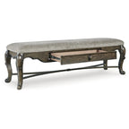 Signature Design by Ashley Maylee Dark Brown 63  Dining Bench - 63.25 W x 17.5 D x 20.25 H