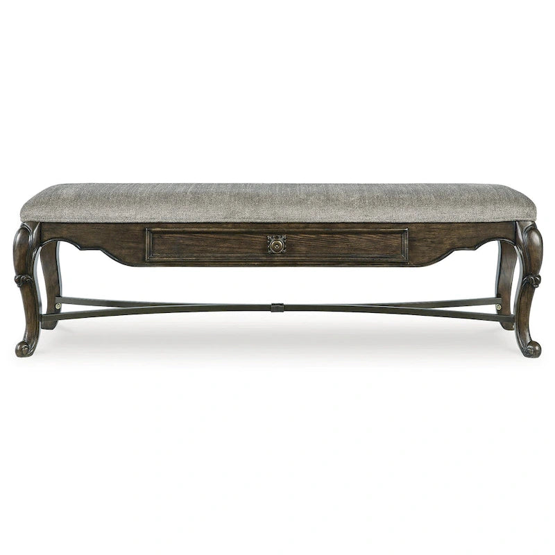 Signature Design by Ashley Maylee Dark Brown 63  Dining Bench - 63.25 W x 17.5 D x 20.25 H