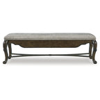Signature Design by Ashley Maylee Dark Brown 63  Dining Bench - 63.25 W x 17.5 D x 20.25 H