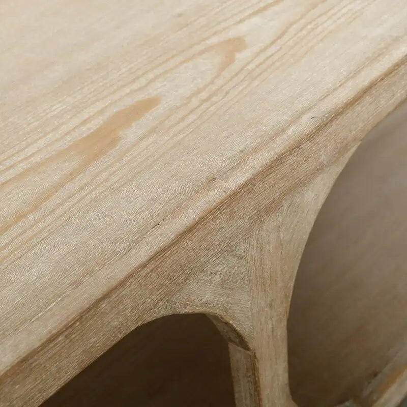 Artissance Reclaimed Wood Peking Ming Coffee Table, Large, 67 Inch Long, Weathered White Wash