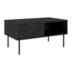 Alexander Fluted Coffee Table with Drawer