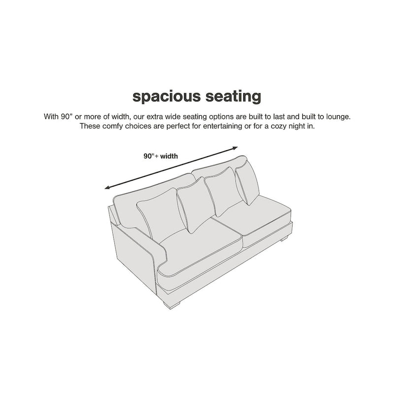 Signature Design by Ashley Olsberg Steel Sofa - 91  W x 38  D x 38  H