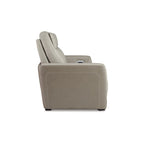 Signature Design by Ashley Battleville Silver 2 Seat Power Reclining Sofa with Adjustable Headrest - 85 W x 40 D x 43 H