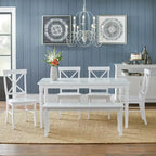 Simple Living Tiffany White Dining Bench
