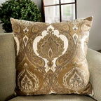 Brondon Traditional Cream Chenille Upholstered Rolled Arms Sofa by Furniture of America