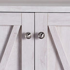 Figg Rustic Wood Multi-shelf Microwave Cabinet by Furniture of America