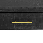 Irresistible Retro Silhouette Console Table: Open Style, Two Top Drawers