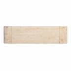 Irresistible Retro Silhouette Console Table: Open Style, Two Top Drawers