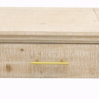 Irresistible Retro Silhouette Console Table: Open Style, Two Top Drawers