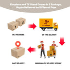 67  MDF Wall Mounted TV Stand with 36  Electric Fireplace